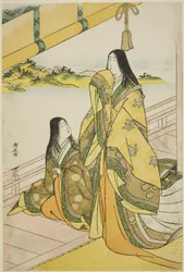 Sei Shonagon e la Sua Compagna, da una serie senza titolo di dame di corte
