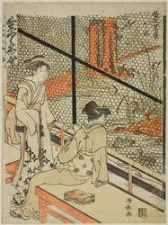 Shitaya, dalla serie "Dieci scene di case da tè (Chamise jikkei)"