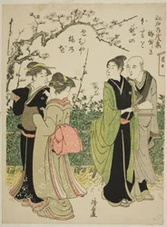 Umeyashiki, dalla serie "Collezione di luoghi famosi di Edo (Edo meisho shu)"