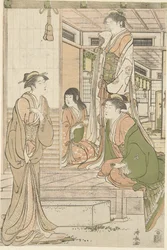 Yoshitsune porta una serenata a Joruri hime