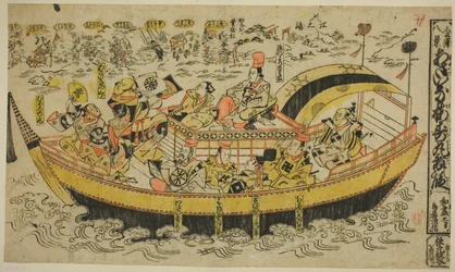 Otto scene di Kanazawa (Kanazawa hakkei): La danza di Asahina e Umejumaru (Asaina Umejumaru mai no dan)