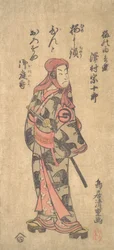 Il secondo Sawamura Sojuro nel ruolo di Ume no Yoshibei, 2° mese, 1763