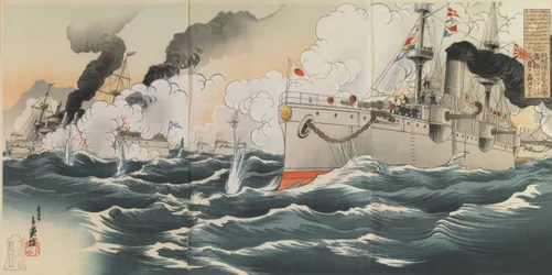 Grande vittoria: La nostra flotta affonda due navi russe, la Varyag e la Korietz, il 9 febbraio