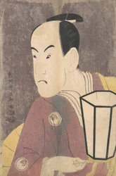 Bando Hikosaburo III come Sagisaka Sanai nella commedia Koinyobo Somewake Tazuna