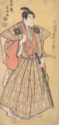 Ichikawa Danjuro VI come Funa Bansaku, figlio di Fuwa Banzayemon, 1794-95