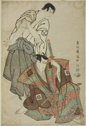 Gli attori Ichikawa Yaozo III