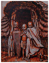 Bambini dei villaggi africani