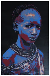 Giovani africani pieni di colore