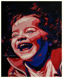 La risata gioiosa di un bambino