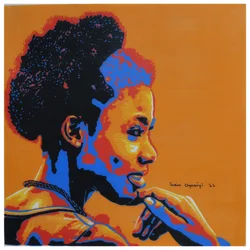 Riflessioni su un afro arancione