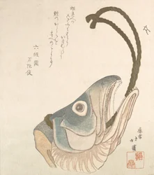 Testa di un salmone, ca. 1820