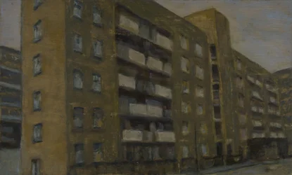 Un posto dove vivere 34, 2012 (olio su compensato)