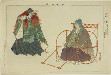 Shaso, dalla serie "Immagini di spettacoli No (Nogaku Zue)"