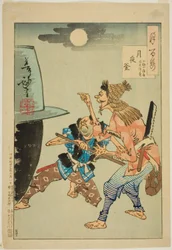 Un Calderone in una Notte di Luna (Tsukiyo no kama), dalla serie "Cento Aspetti della Luna (Tsuki hyakushi)"