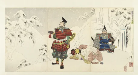 Separazione di Yoshitsune e Shizuka gozen nelle montagne di Yoshino, 1892