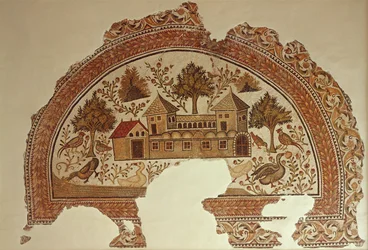 Casa di campagna a Tabarka (mosaico)
