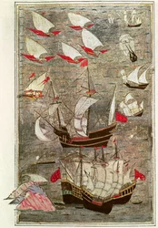 La flotta ottomana di Tarik-y Bayezid