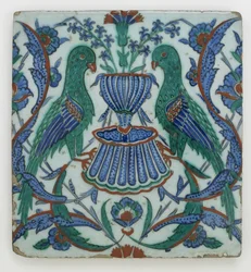 Piastrella, Iznik, dinastia Ottomana