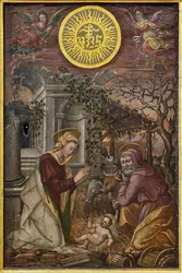 Natività di Gesù, porta di un ciborio, prima metà del XVI secolo