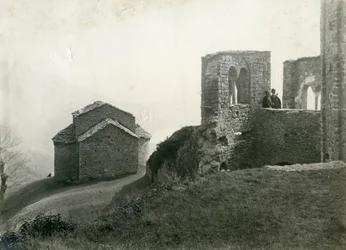 Abbey of San Pietro al Monte, Civate, Lombardy, Italy, photograph by Ugo Monneret de Villard, circa 1910