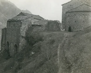 Abbey of San Pietro al Monte, Civate, Lombardy, Italy, photograph by Ugo Monneret de Villard, circa 1910