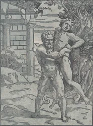 Ercole e Anteo, ca. 1517-18