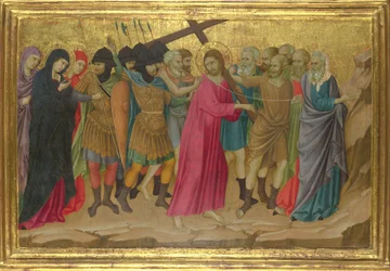 La via del Calvario dalla Basilica di Santa Croce, Firenze, c. 1324-1325