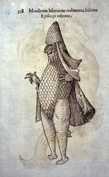 Il vescovo del mare, pesce immaginario e mostro marino di Ulisse Aldrovandi (1522-1605), "Monstrorum Historiae", Bologna 1642