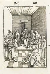Giuramento ebraico dal Laienspiegel, Augusta, 1509