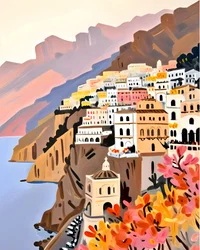 Colorato paesino della Costiera Amalfitana