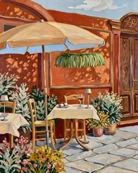 Scena in un caffè all