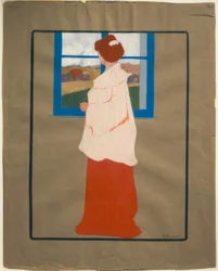 Donna alla finestra (Autunno), ca 1908