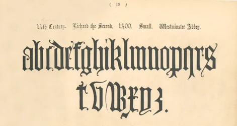 XIV secolo. Riccardo II. 1400. Piccolo. Abbazia di Westminster, 1862