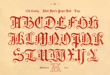XVI secolo. Libro di preghiere di Albert Durer. Grande, 1862