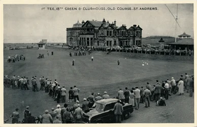 1° Tee, 18° Green e Clubhouse, Old Course, St. Andrews