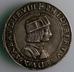 4-Testone. Ducato di Savoia, Italia, Dritto: Filiberto II, Duca di Savoia, 1497-1504