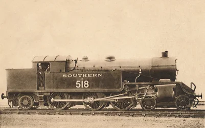 Locomotiva a serbatoio 4.6.2. n. E.518, primi anni del 1900