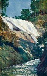 Una cascata a Tijuca, Rio, 1914