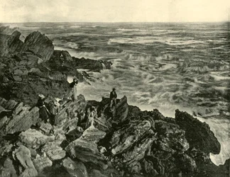 Una scena costiera a Warrnambool, 1901