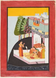 Una Signora Sconsolata su una Terrazza con Attendants, c. 1730