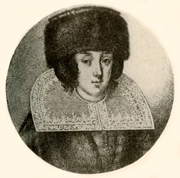 Una signora olandese con cappello e mantello di pelliccia, 1644