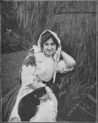 Una ragazza di campagna di Manxland, 1900