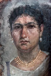 Un ritratto di Fayum di Aline, noto anche come Ténos, I secolo