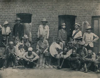 Un gruppo di Afrikaner e Zulu, c1900