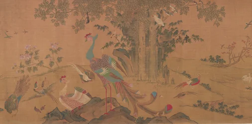 Cento uccelli adorano le fenici, dinastia Qing, XVIII secolo