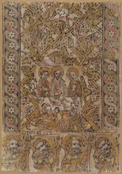 Un panno da leggio con le nozze di Cana