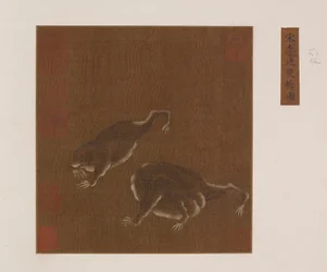 Una coppia di rospi a tre zampe, dinastia Ming, 1368-1644