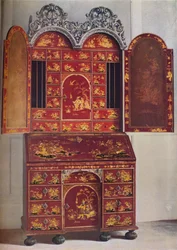 Un armadio di lacca rossa, c1685, 1936