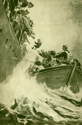 Un salvataggio in mare, c1930
