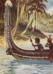 Una canoa delle Isole Salomone, 1923